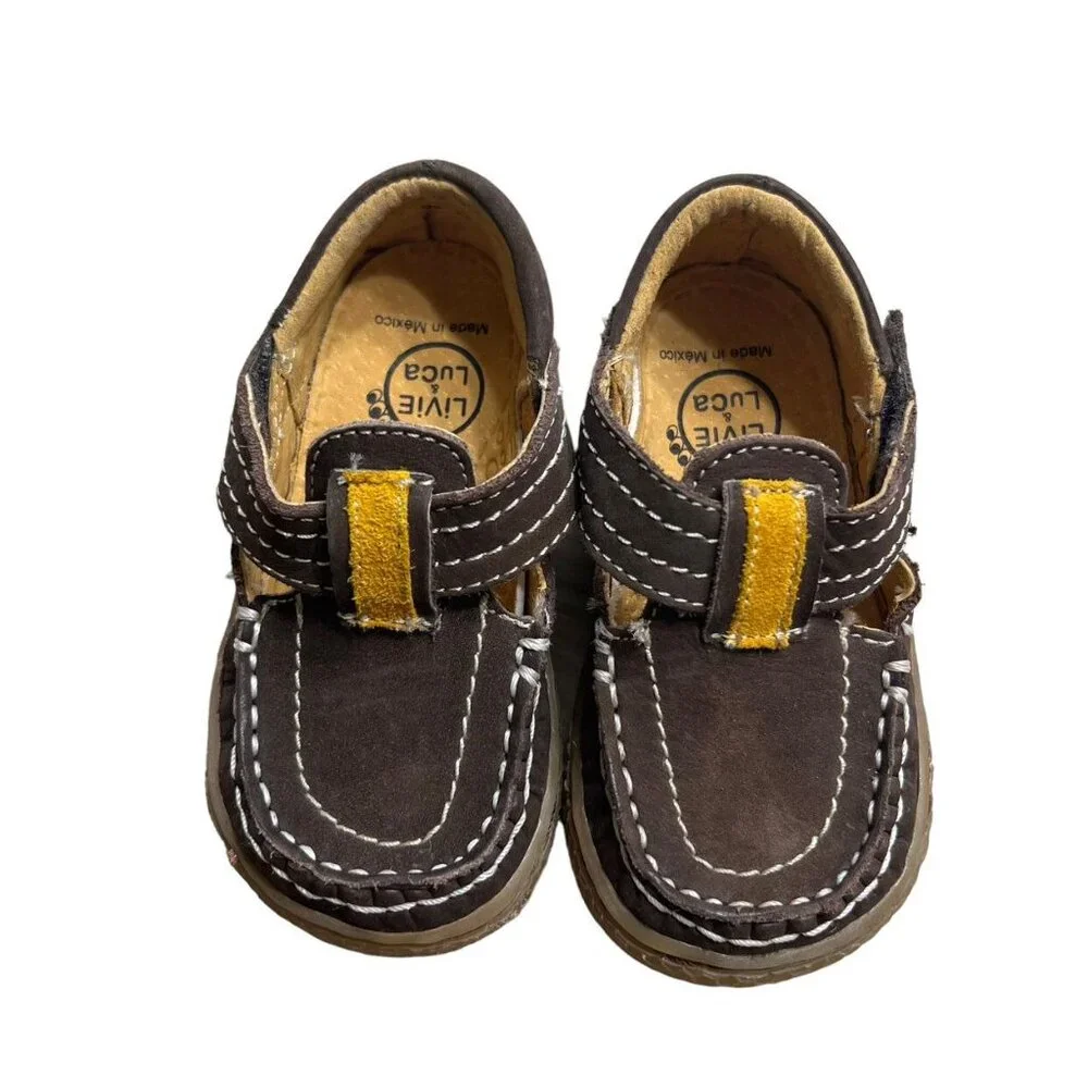 Livie & Luca Sz 5 Brown Suede Leather Shoes